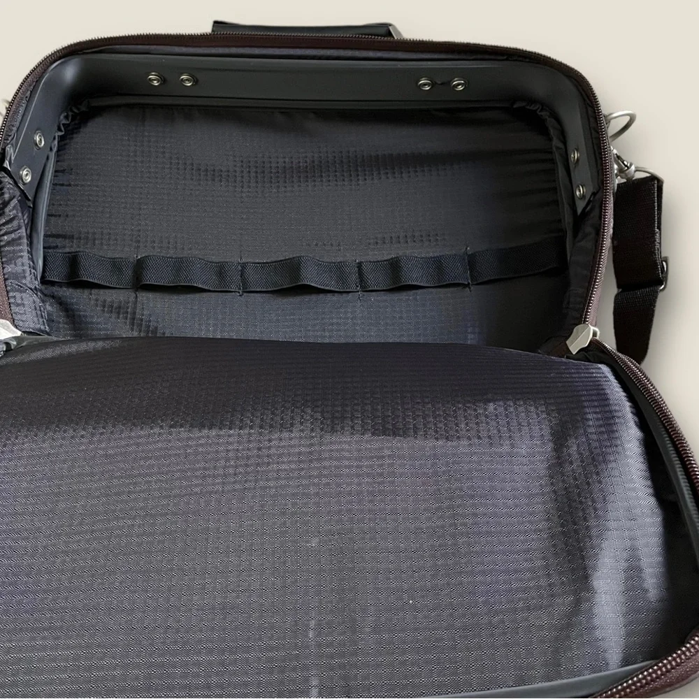 VTG Samsonite Laptop Work Luggage Case Bag 16.5 Inch Brown Canvas GOOD CONDITION